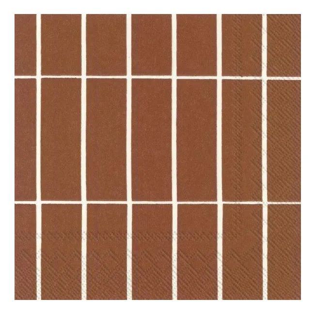 Serwetki 33x33cm Tiiliskivi Brown 20szt.