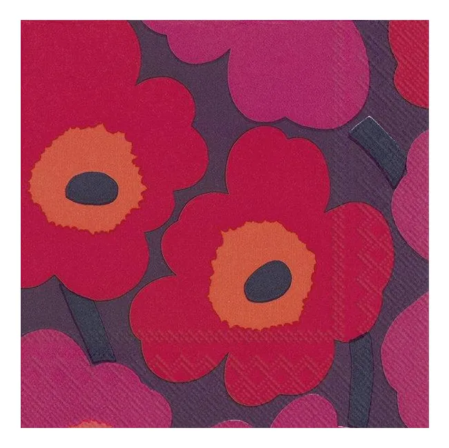 Serwetki 33x33cm Unikko Mauve 20szt.