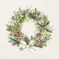 Serwetki 33x33cm Wreath of the Forest Cream 20szt. - 1