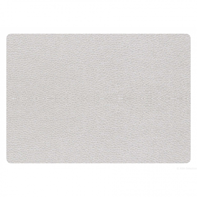 Eco-Leather Placemat 46x33cm Silver - 1