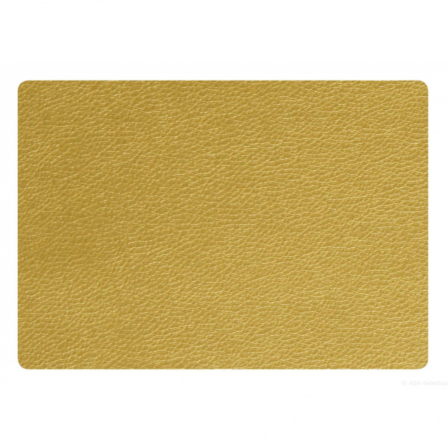 Leather Optic Placemat 46x33cm Gold Eco-Leather - 1