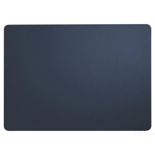 Leather Optic Placemat 46x33cm Navy Blue