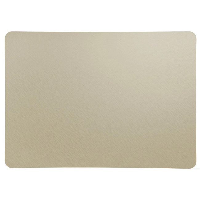 Leather Rough Placemat 46x33cm Stone