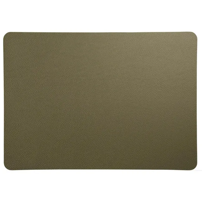 Podkładka Leather Rough 46x33cm ekoskóra olive