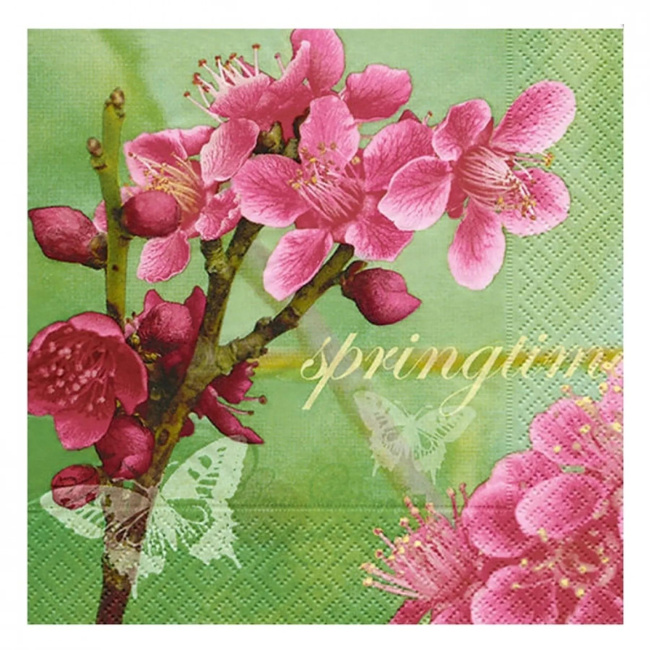 Japanese Blossom' Paper Napkins 33x33cm 20 Pieces