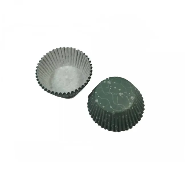 Papilotki do muffinek 7cm 75sztuk zielone