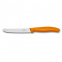 Nożyk 11cm ząbkowany pomarańczowy