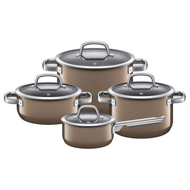 Fusiontec Mineral Cookware Set - 8 Pieces Dark Brass