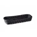Rattan Cutlery Basket 27x10cm Black - 1