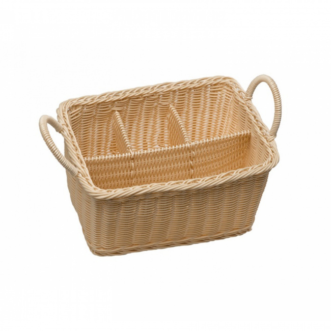 Polirattan Cutlery Basket 26x18cm - 1