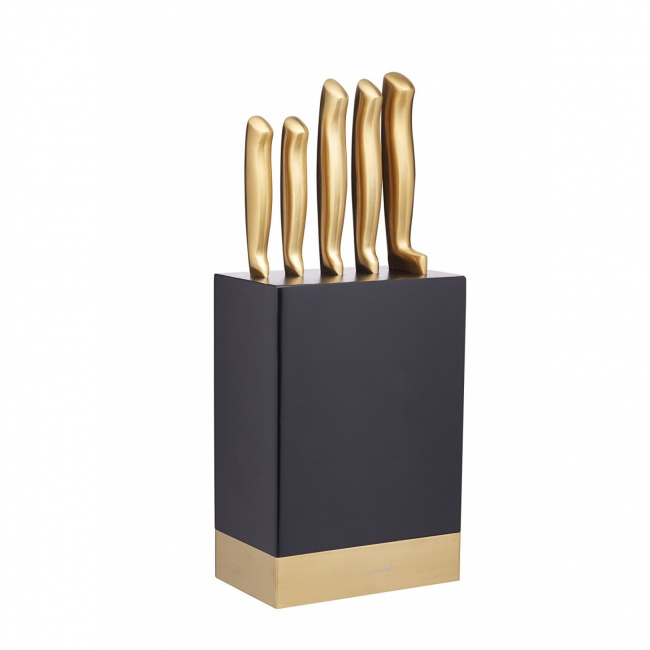 Set of 5 Knives in Block - 1