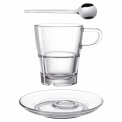Senso Coffee/Tea Cup with Saucer 250ml + Spoon - 1