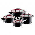 Fusiontec Functional Cookware Set, 8 pieces Black