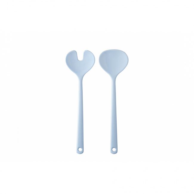 Set of Blue Salad Spoons - 1