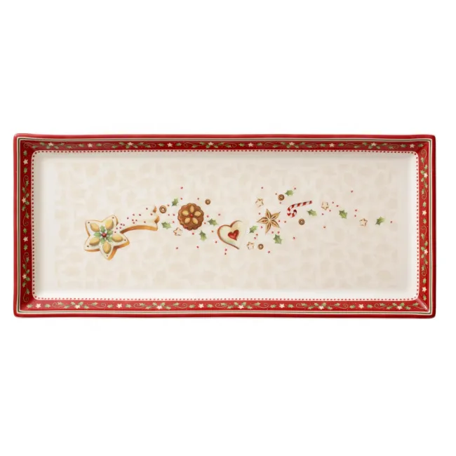 Winter Bakery Delight Star Plate 35x16cm