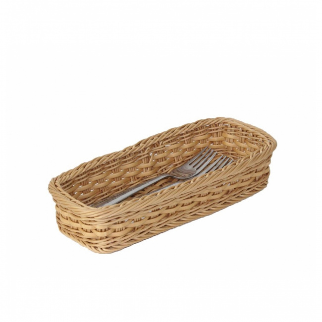 Polyrattan Basket for Cutlery 28x11.5cm - 1