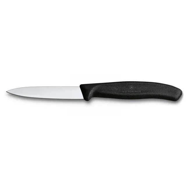 Nożyk 8cm gładki czarny