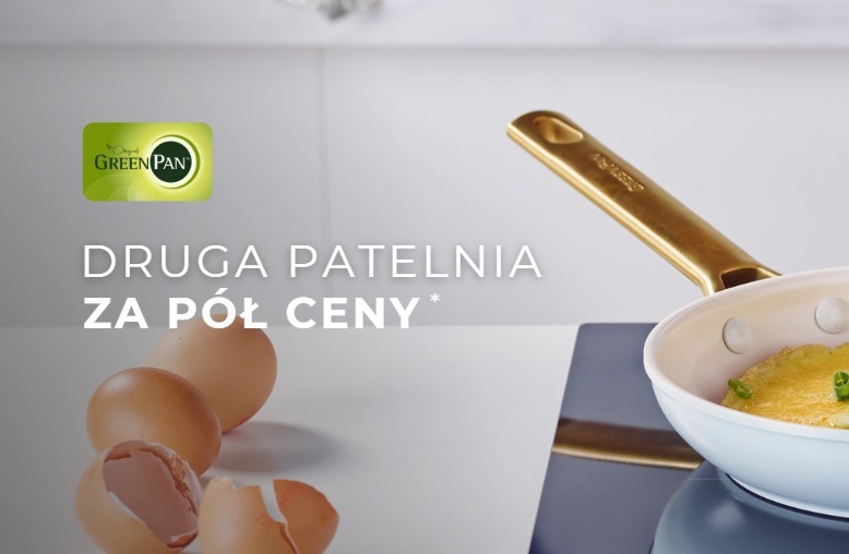 Druga patelnia GreenPan za pół ceny